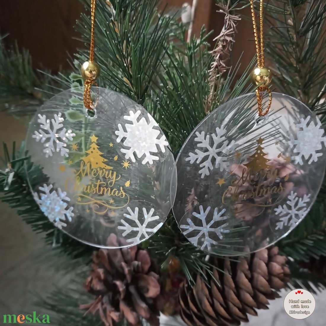 Karácsonyfa függő dísz - karácsony - karácsonyi lakásdekoráció - karácsonyfadíszek - Meska.hu
