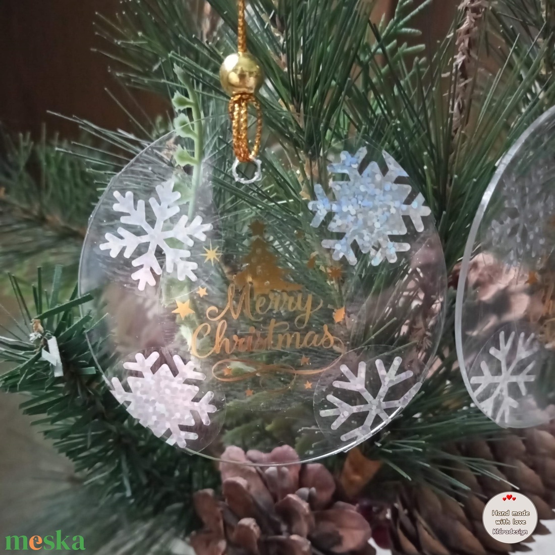 Karácsonyfa függő dísz - karácsony - karácsonyi lakásdekoráció - karácsonyfadíszek - Meska.hu