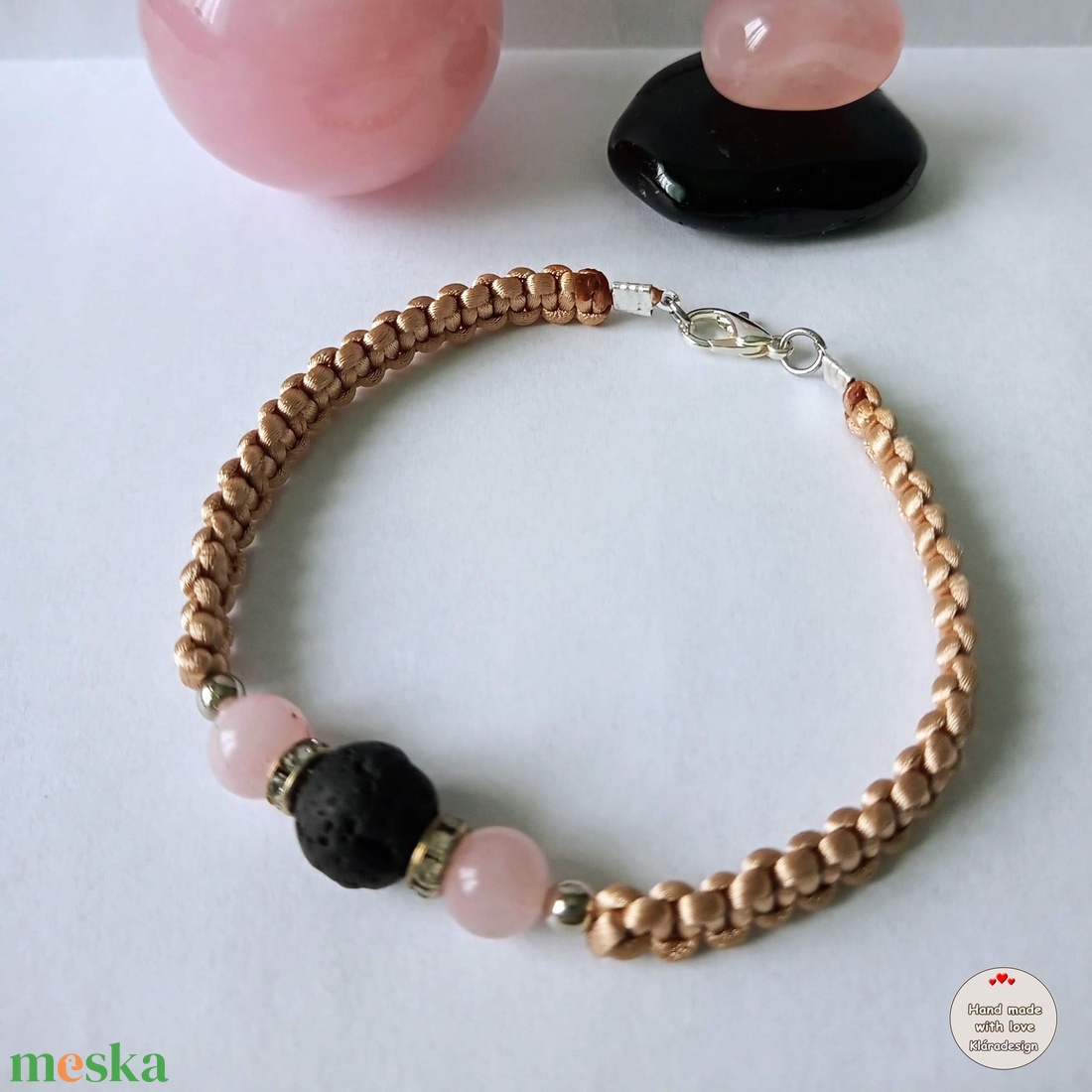 Karkötő ásvány golyókkal - ékszer - ékszerszett - Meska.hu