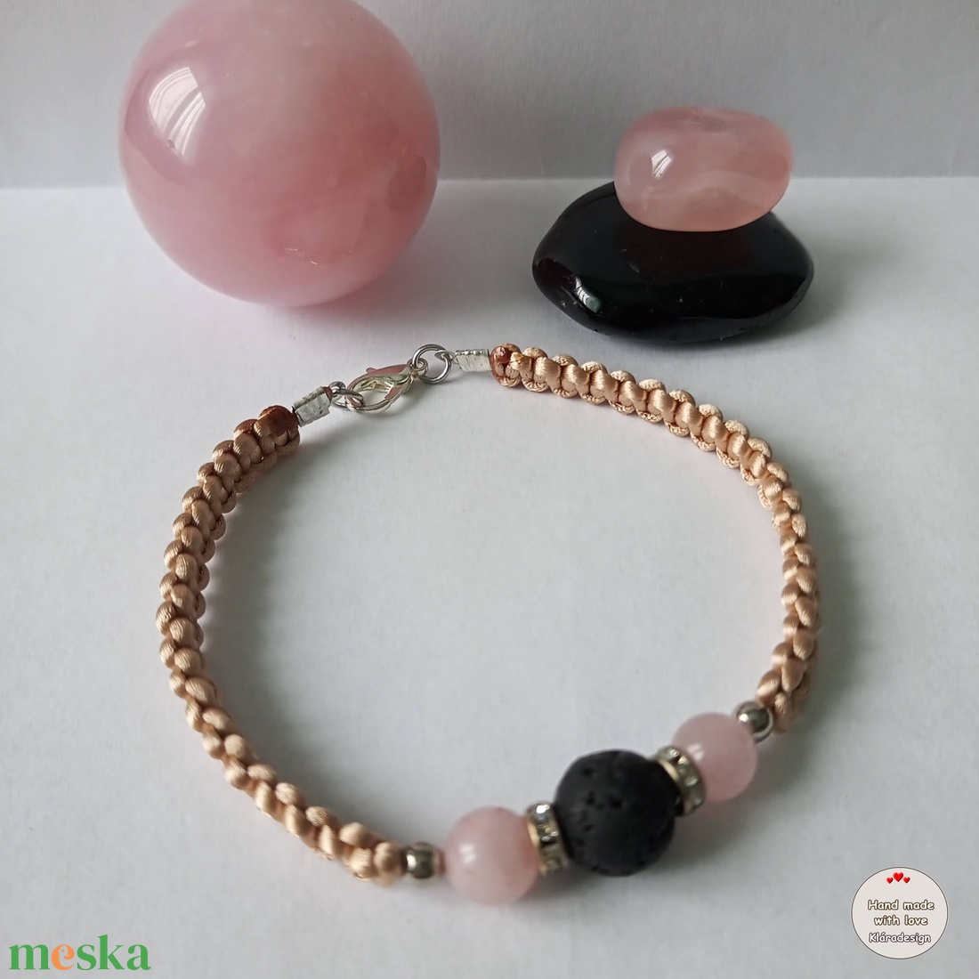 Karkötő ásvány golyókkal - ékszer - ékszerszett - Meska.hu