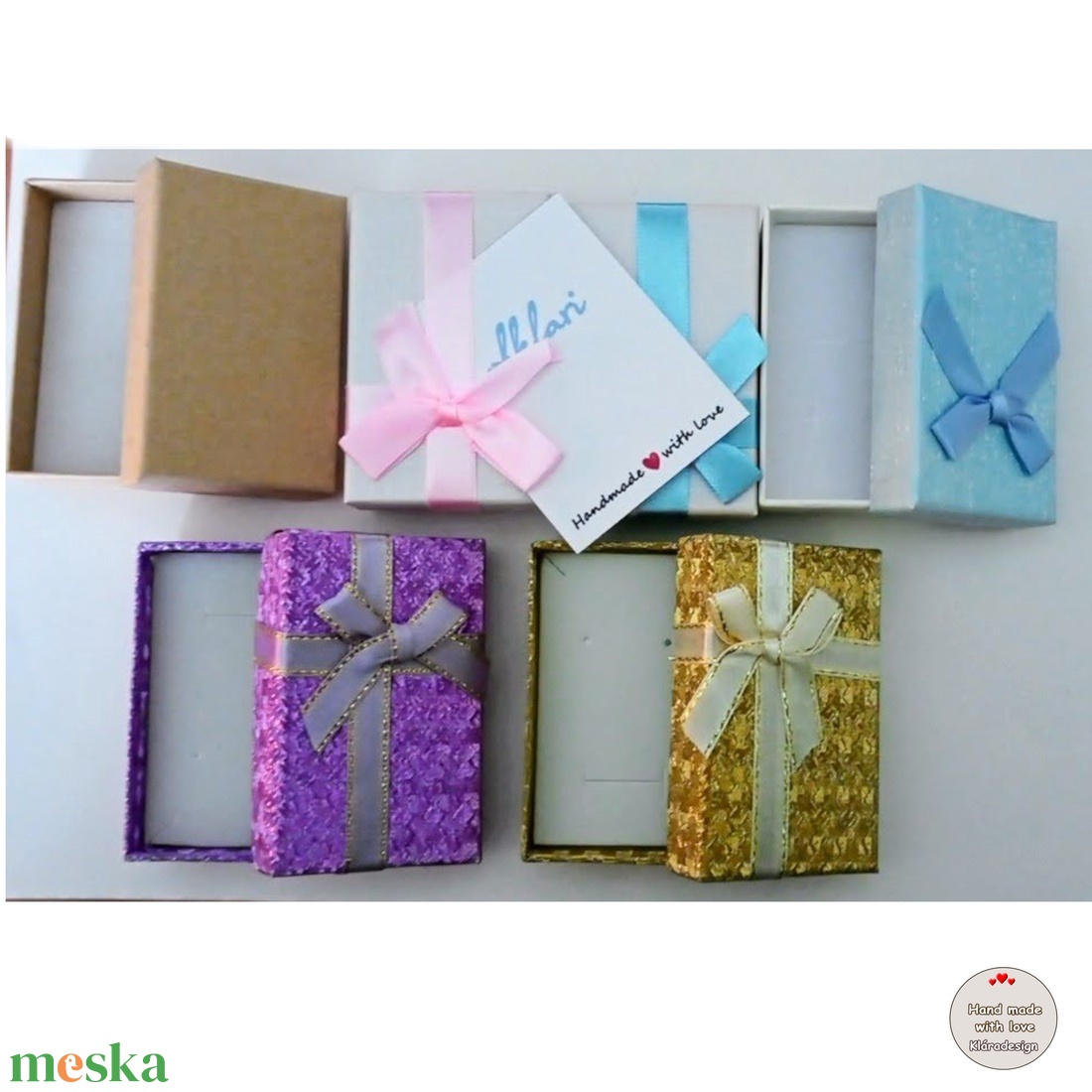 Ajándékdoboz kísérőkártyával - kellékek & szerszámok - csomagolóanyag - doboz, henger - Meska.hu