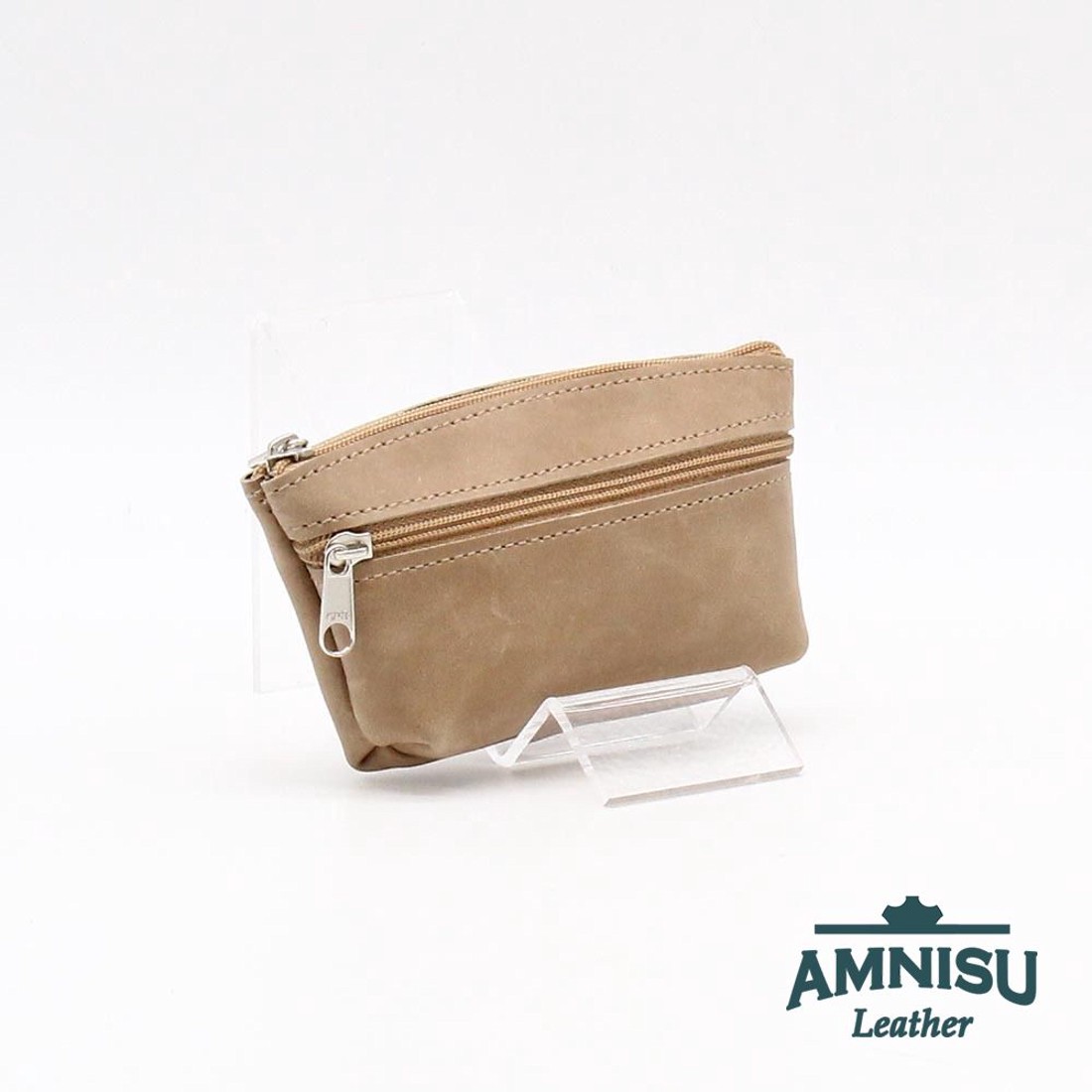 Bézs kettő cipzáras kulcstartó B9003 - táska & tok - kulcstartó & táskadísz - kulcstartó - Meska.hu