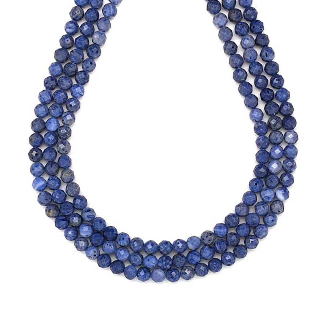 Koral kék fazettált golyó 4mm ékszerkészítő alapanyag (füzér) - kellékek & szerszámok - ásvány alapanyag - ásványfüzér - Meska.hu