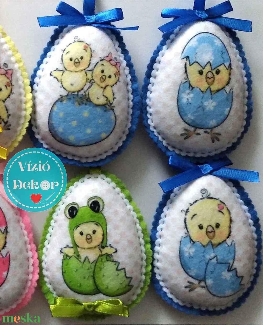 Filc csibés tojás szett 8 részes - otthon & életmód - dekoráció - dísztárgy - Meska.hu Filc csibés tojás szett 8 részes - otthon & életmód - dekoráció - dísztárgy - Meska.hu