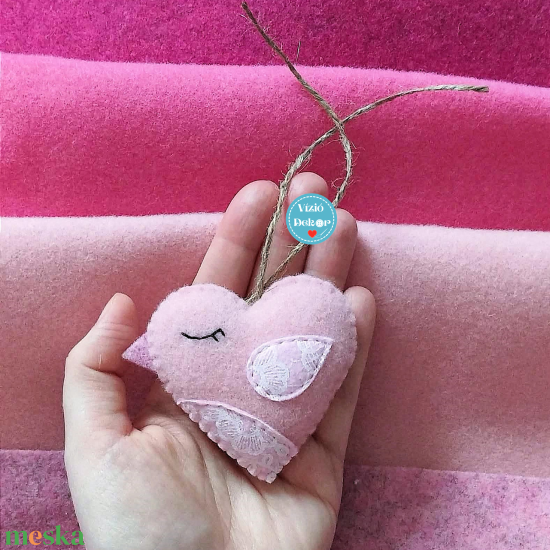 Szív madár csomag - ünnepi díszek, dekorációk - húsvéti díszek és dekorációk - húsvéti tojásfadíszek - Meska.hu