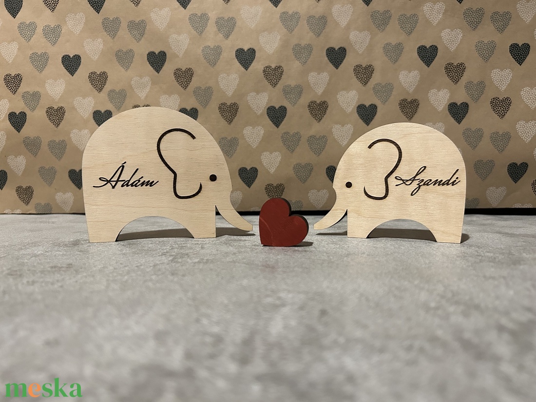 Fa elefántpár Valentin-napi puzzle - otthon & életmód - dekoráció - dísztárgy - Meska.hu Fa elefántpár Valentin-napi puzzle - otthon & életmód - dekoráció - dísztárgy - Meska.hu