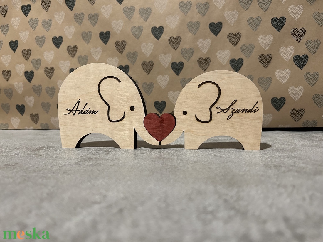 Fa elefántpár Valentin-napi puzzle - otthon & életmód - dekoráció - dísztárgy - Meska.hu Fa elefántpár Valentin-napi puzzle - otthon & életmód - dekoráció - dísztárgy - Meska.hu
