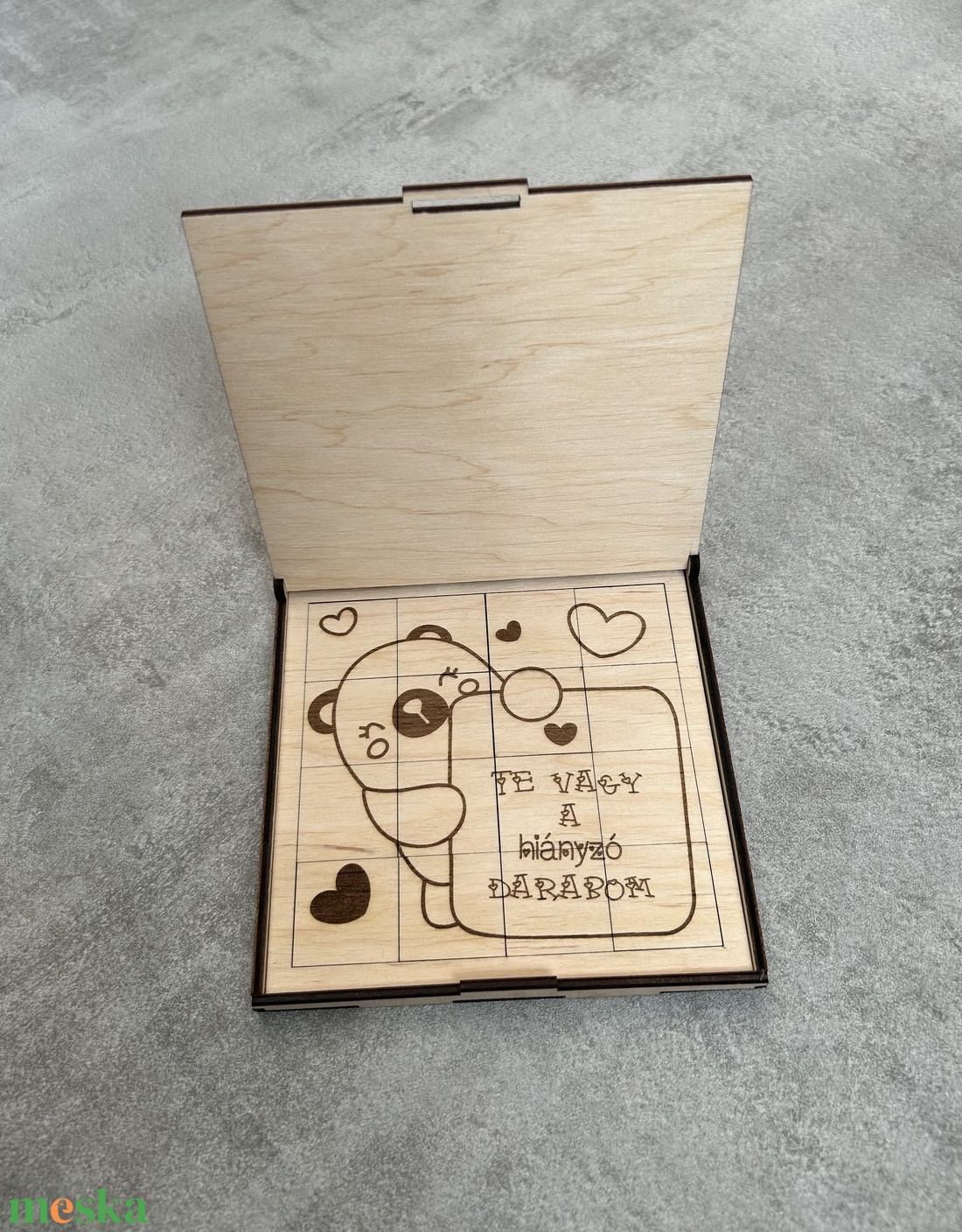 Személyre szabható - szívhezszóló szerelmes puzzle és doboz - játék & sport - puzzle - forma puzzle - Meska.hu