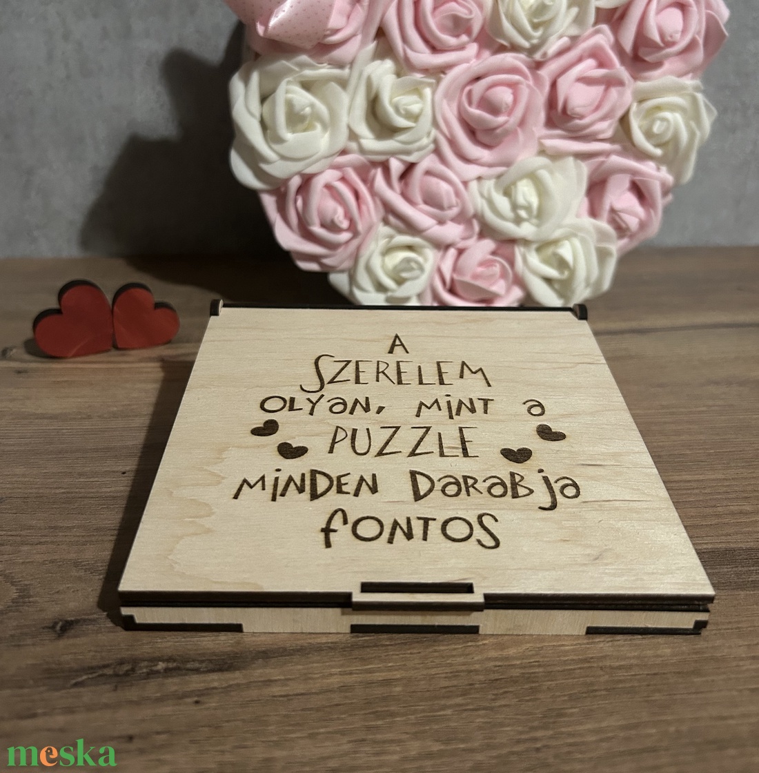 Személyre szabható - szívhezszóló szerelmes puzzle és doboz - játék & sport - puzzle - forma puzzle - Meska.hu