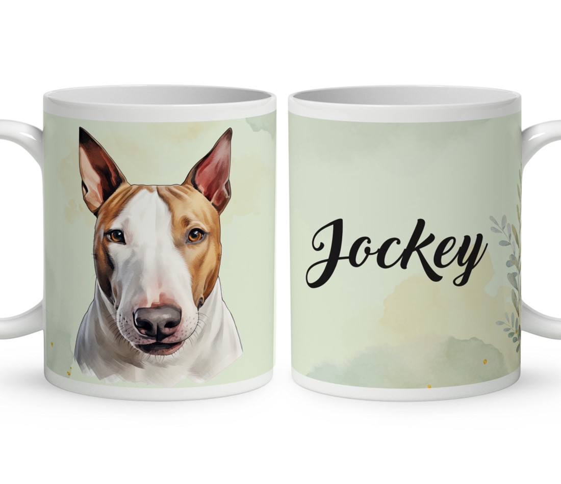 Névvel kérhető - Barna Bullterrier portré mintás bögre - otthon & életmód - konyhafelszerelés, tálalás - tálalás - bögre & csésze - Meska.hu