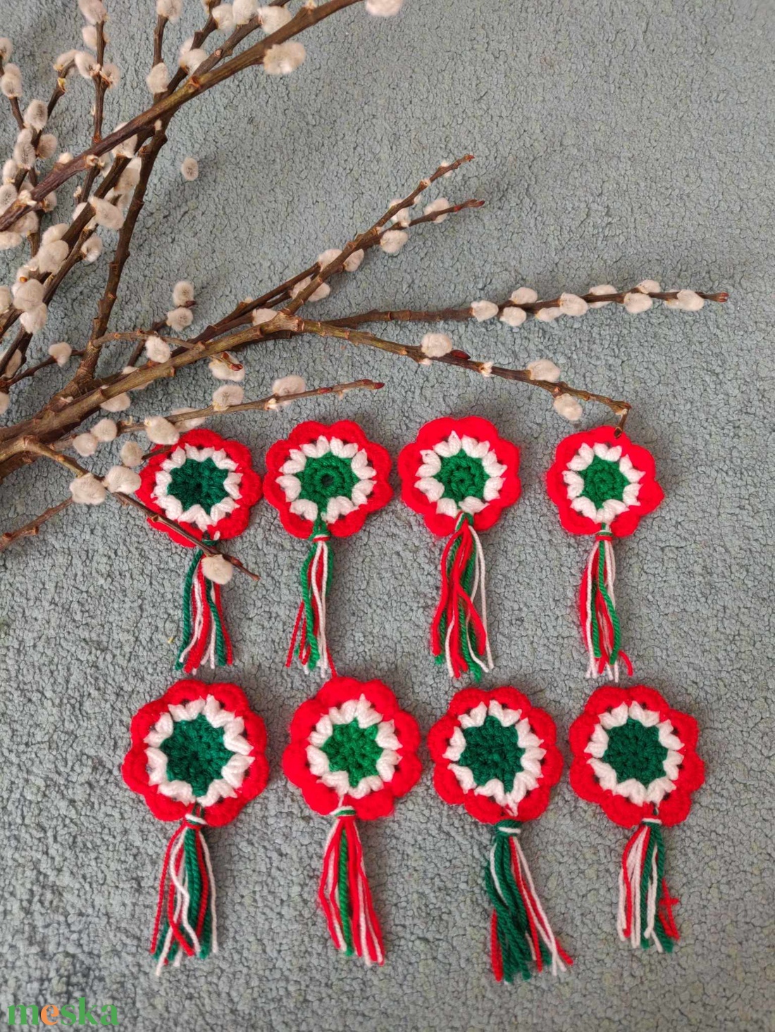 Horgolt kokárda - ékszer - kitűző és bross - Meska.hu