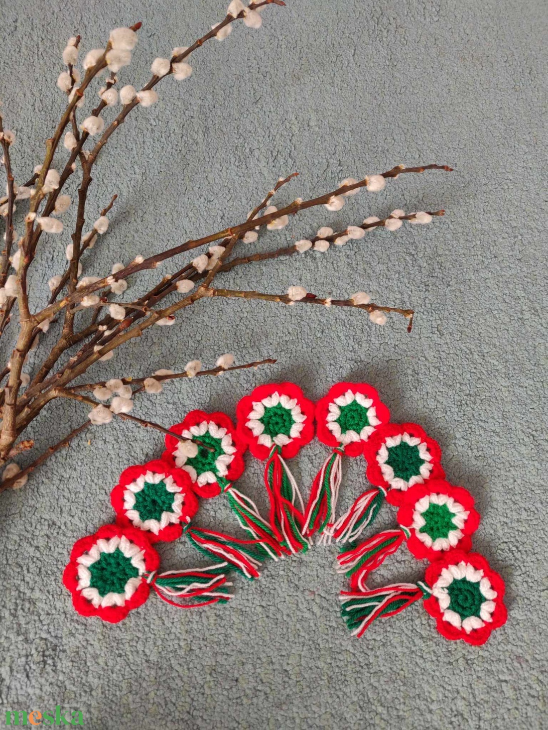 Horgolt kokárda - ékszer - kitűző és bross - Meska.hu
