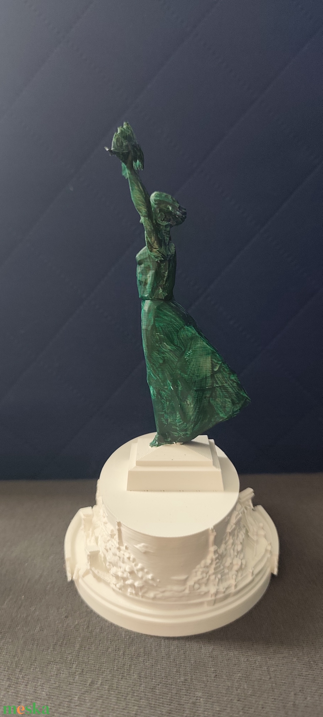 18cm magas Szabadságszobor 3d talapzaton  - otthon & életmód - dekoráció - asztal és polc dekoráció - könyvszobor - Meska.hu