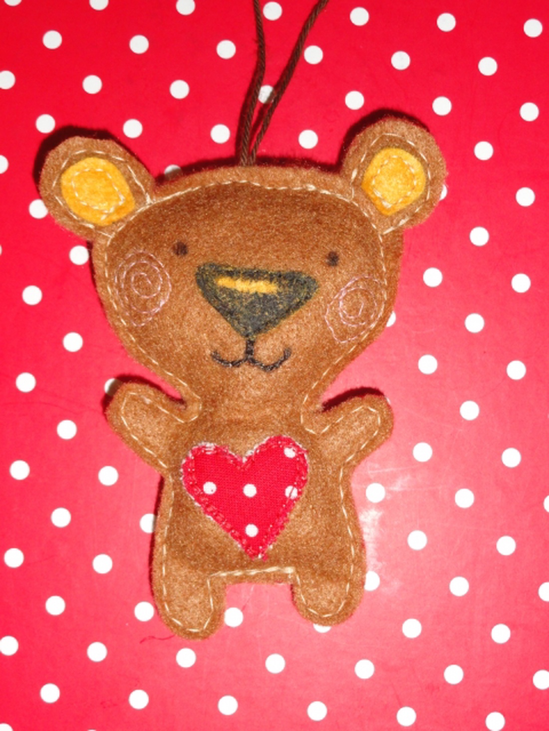 mackó karácsonyfadísz -  - Meska.hu