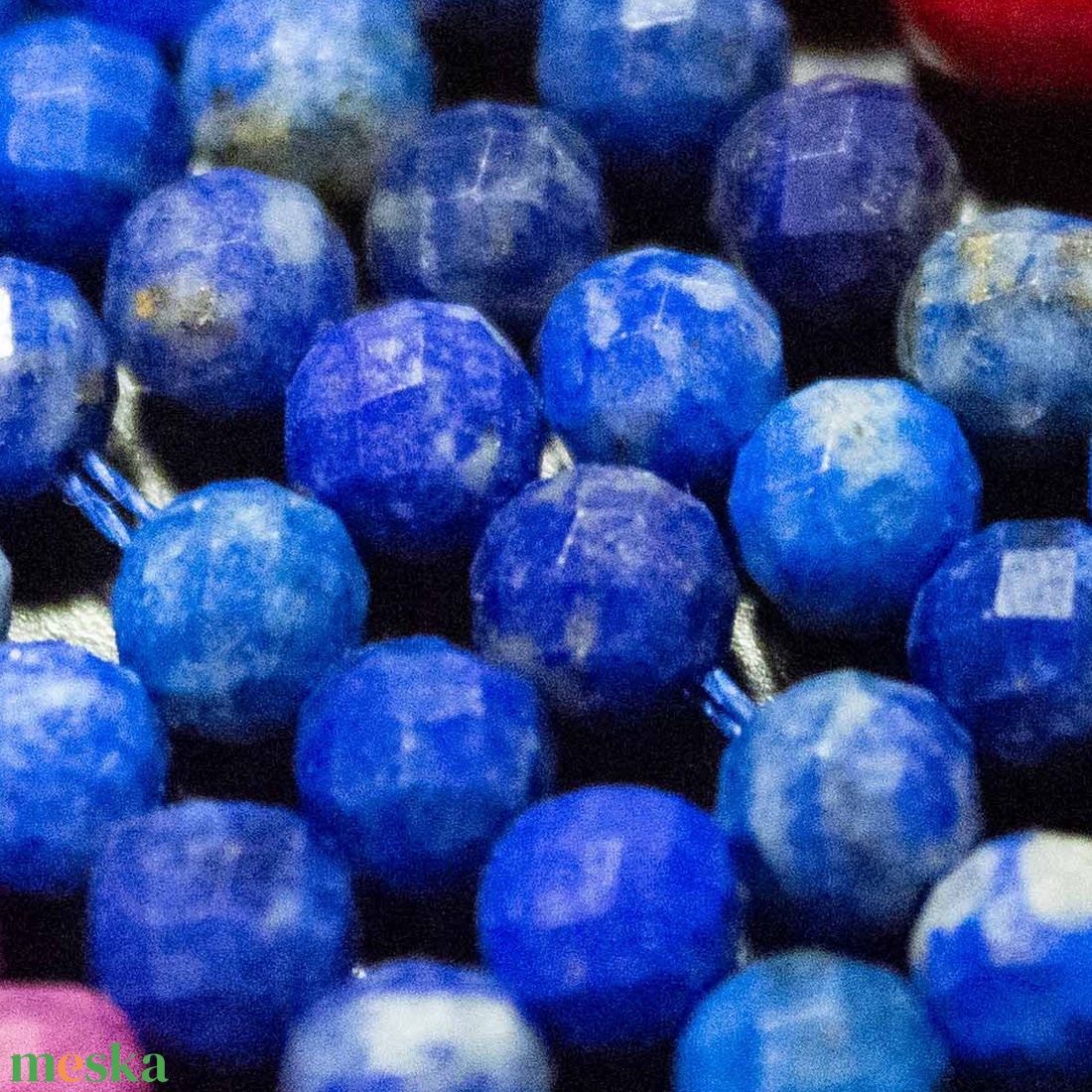 Lápisz lazuli fazettált karkötő ezüst zárszerkezettel - ékszer - karkötő - gyöngyös karkötő - Meska.hu Lápisz lazuli fazettált karkötő ezüst zárszerkezettel - ékszer - karkötő - gyöngyös karkötő - Meska.hu