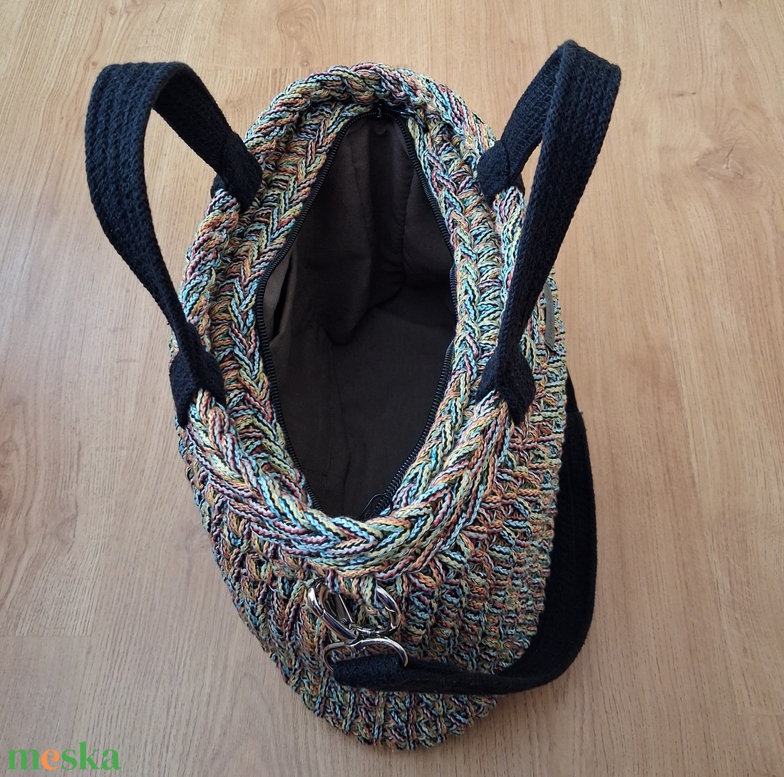 Horgolt táska  - táska & tok - kézitáska & válltáska - nagy pakolós táska - Meska.hu