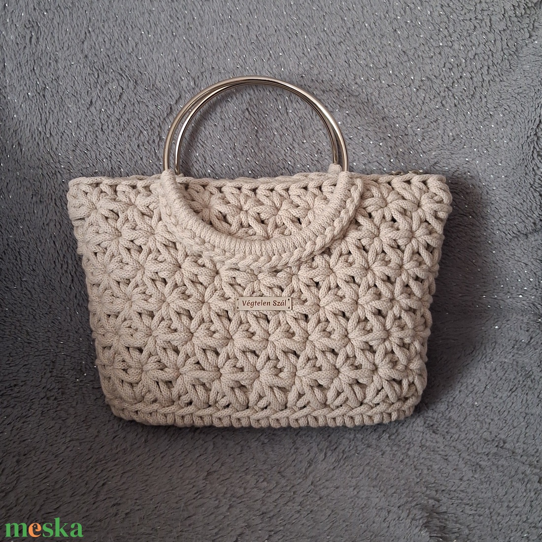 Jázmin mintás horgolt táska - táska & tok - kézitáska & válltáska - kézitáska - Meska.hu