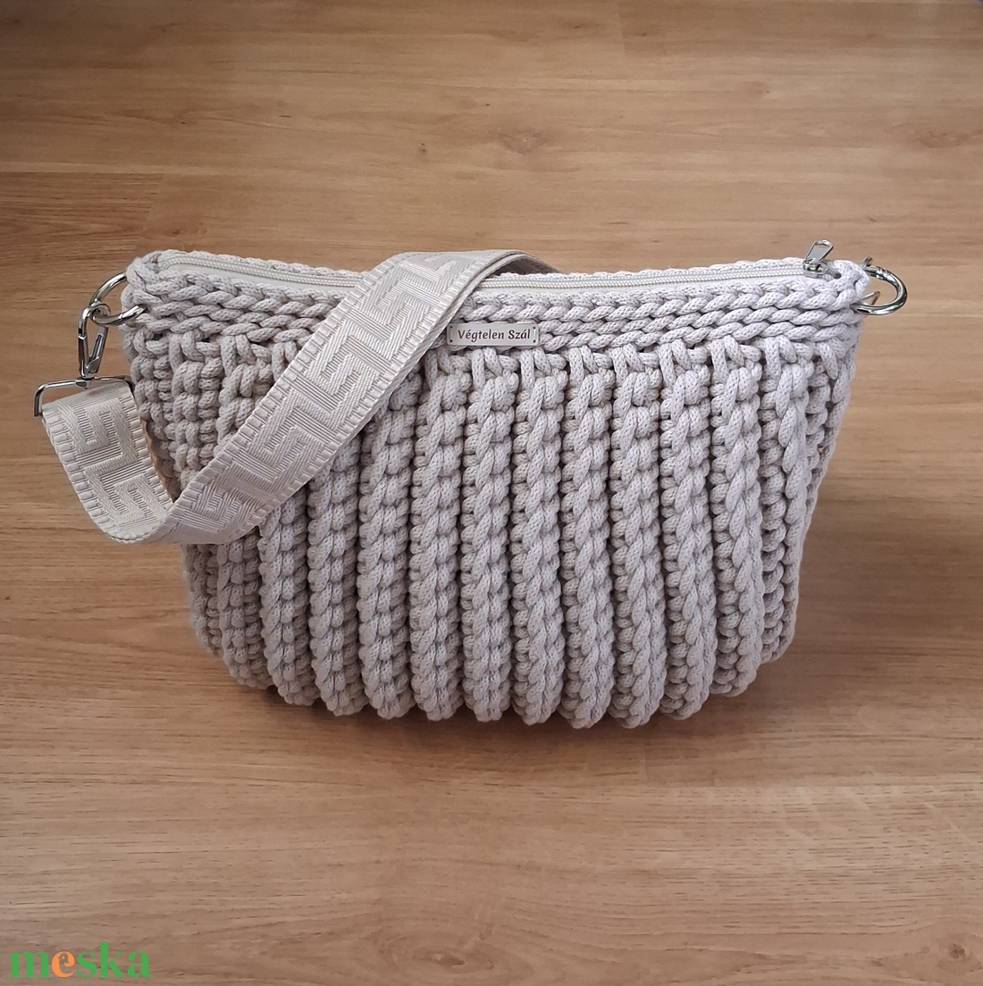 Horgolt táska  - táska & tok - kézitáska & válltáska - nagy pakolós táska - Meska.hu