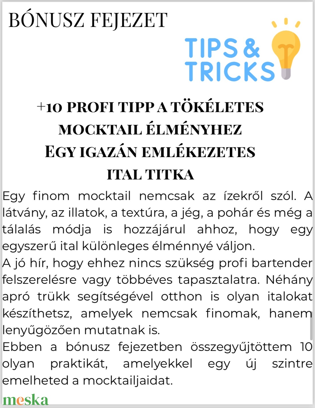 Mocktail e-book -Alkoholmentes italok minden alkalomra  - könyv & zene - könyv - Meska.hu