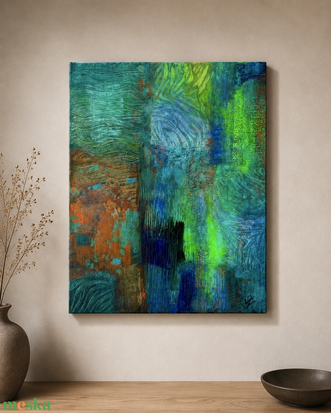 Utazás - Akril festmény vásznon, 40x50 cm - művészet - festmény - akril - Meska.hu
