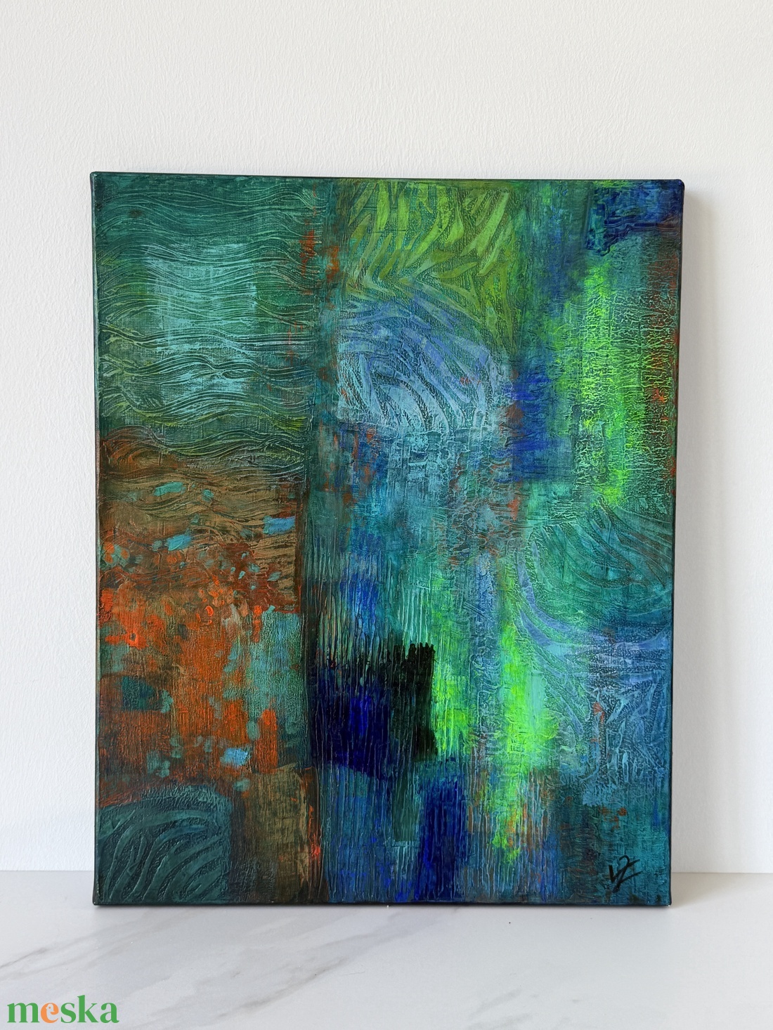 Utazás - Akril festmény vásznon, 40x50 cm - művészet - festmény - akril - Meska.hu