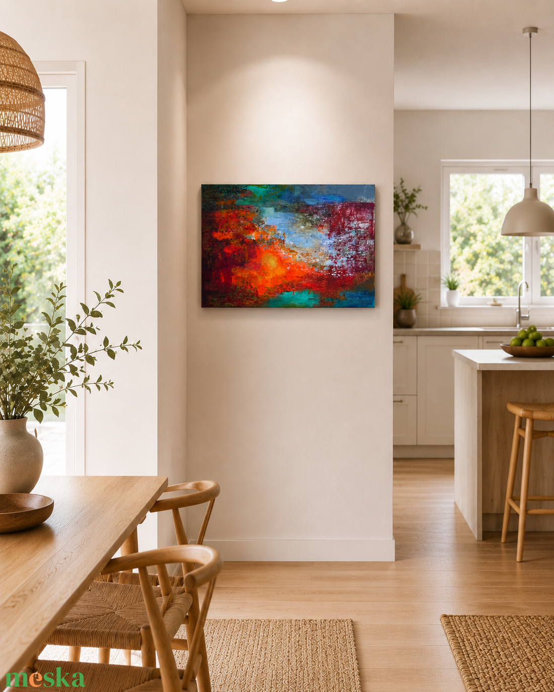 Napmeder - Akril festmény vásznon, 50x70 cm - művészet - festmény - akril - Meska.hu