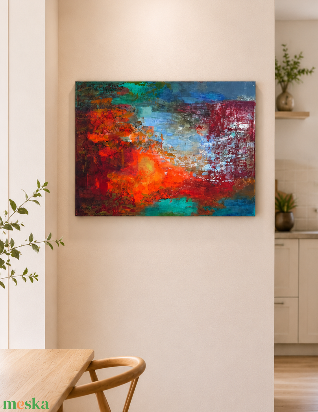 Napmeder - Akril festmény vásznon, 50x70 cm - művészet - festmény - akril - Meska.hu