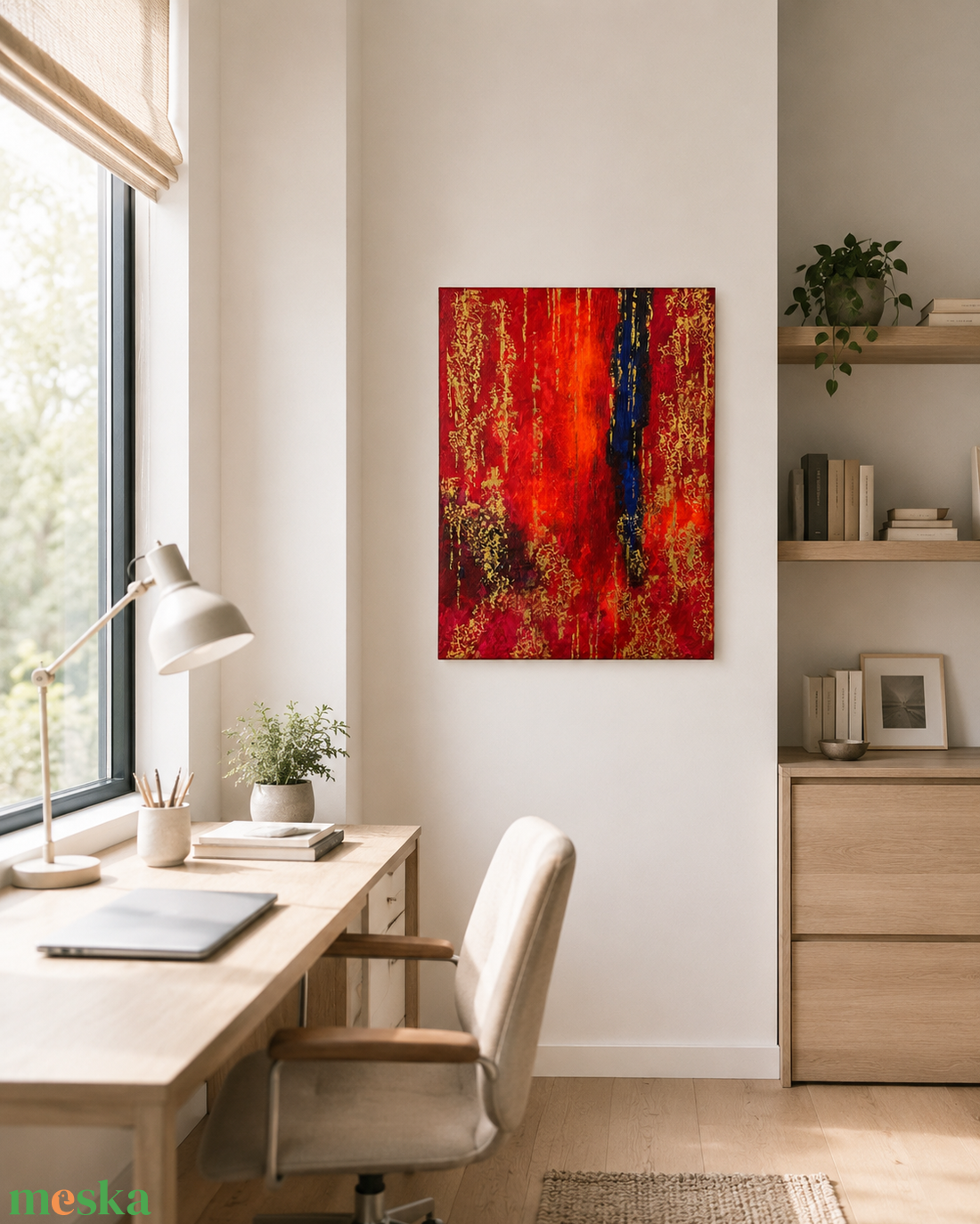 Narancsáram - Akril festmény vásznon, 60x80 cm - művészet - festmény - akril - Meska.hu