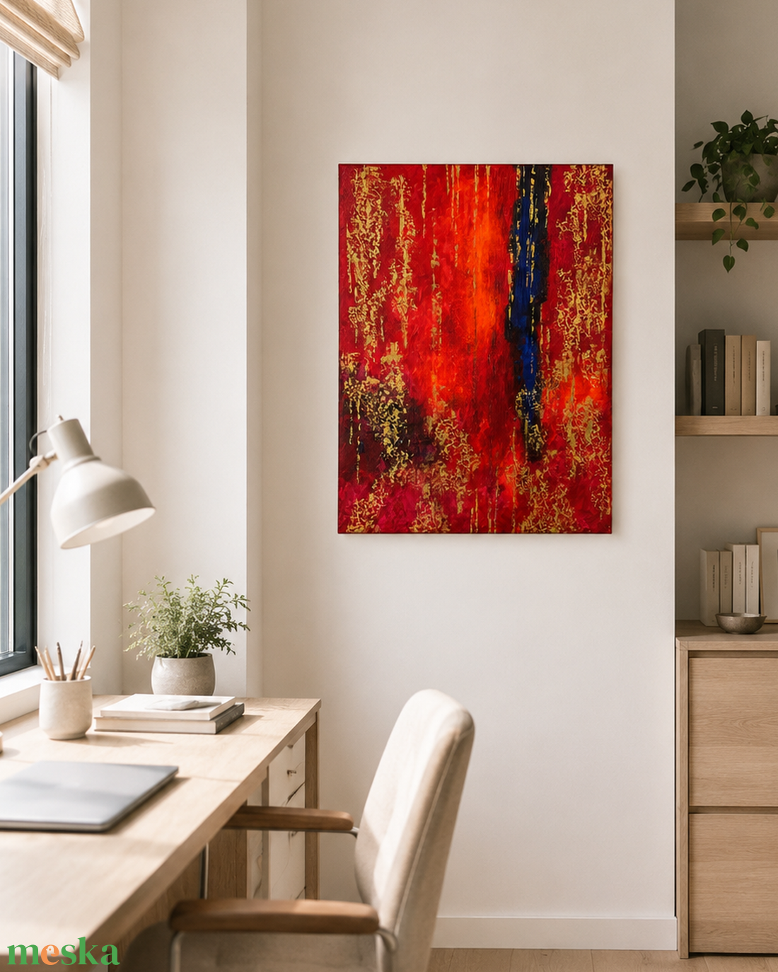 Narancsáram - Akril festmény vásznon, 60x80 cm - művészet - festmény - akril - Meska.hu
