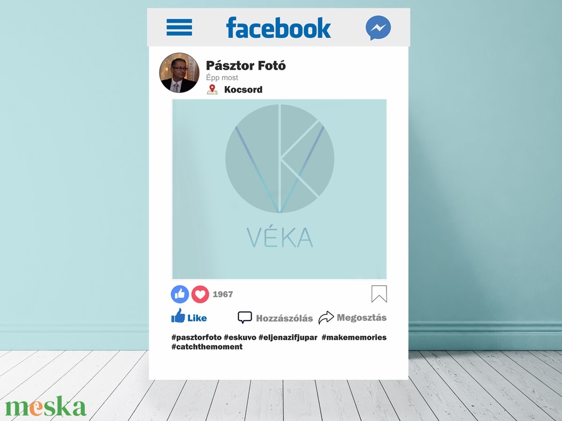 Egyedi Facebook (szelfi) keret  - esküvő - lánybúcsú - Meska.hu