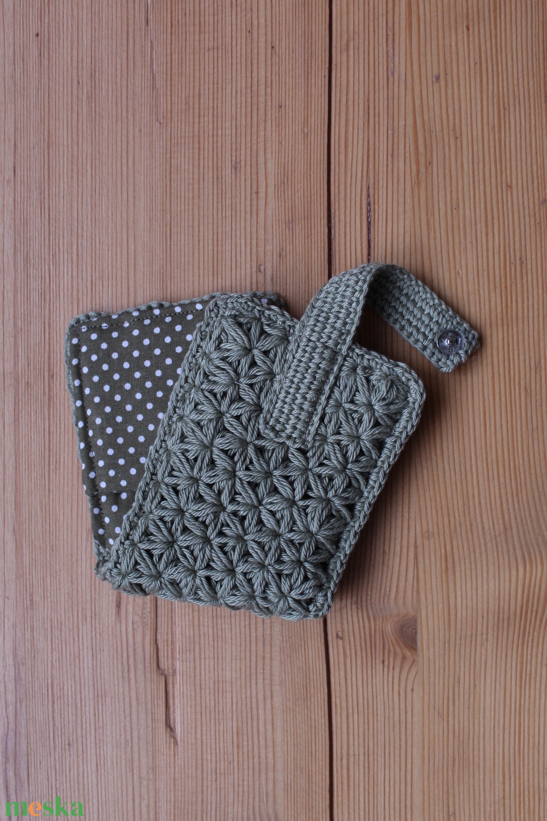 Horgolt (s varrott) irattartó #1 - táska & tok - pénztárca & más tok - kártyatartó & irattartó - Meska.hu