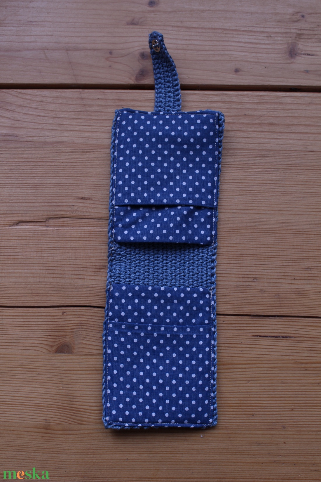 Horgolt (s varrott) irattartó #3 - táska & tok - pénztárca & más tok - kártyatartó & irattartó - Meska.hu