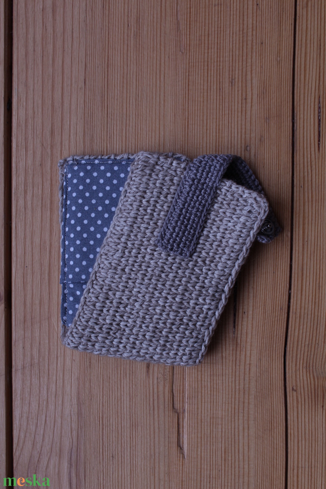 Horgolt (s varrott) irattartó #4 - táska & tok - pénztárca & más tok - kártyatartó & irattartó - Meska.hu