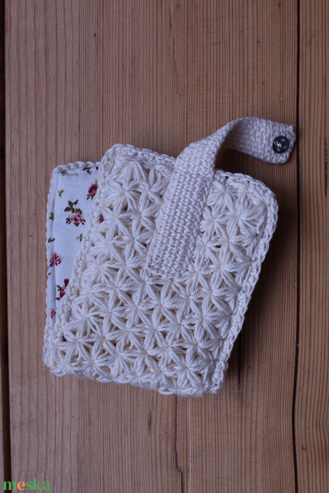 Horgolt (s varrott) irattartó #5 - táska & tok - pénztárca & más tok - kártyatartó & irattartó - Meska.hu