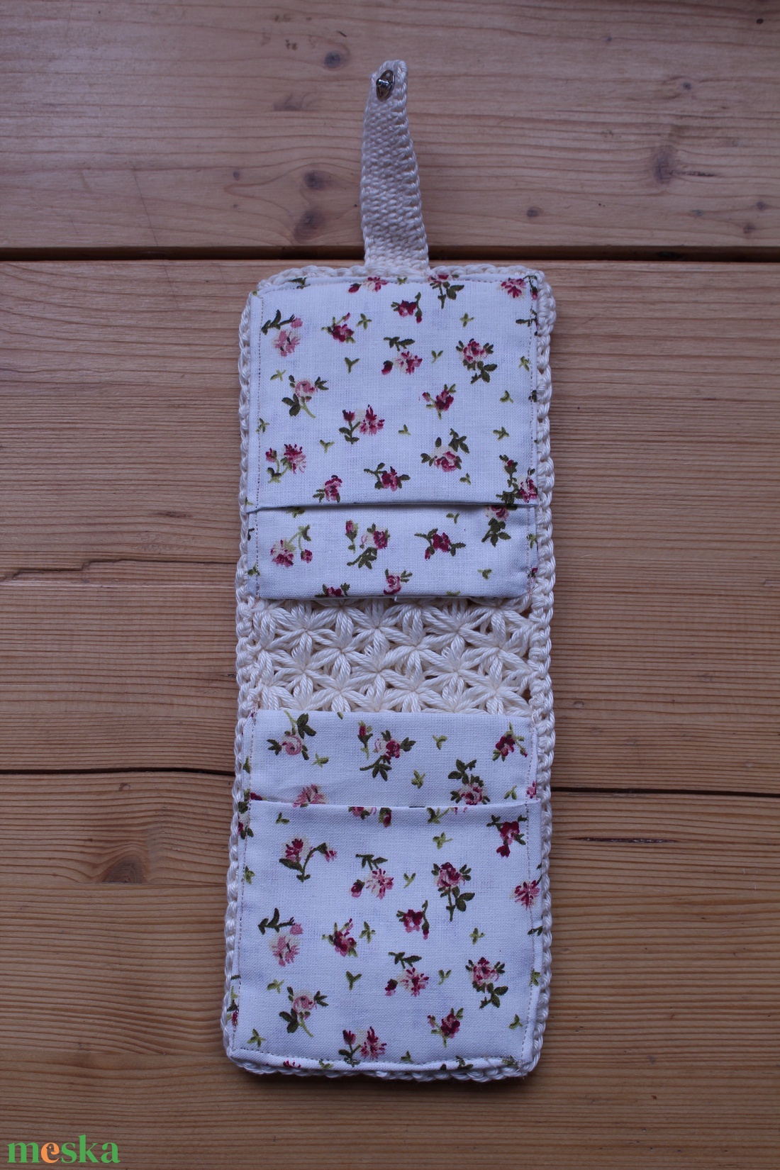 Horgolt (s varrott) irattartó #5 - táska & tok - pénztárca & más tok - kártyatartó & irattartó - Meska.hu