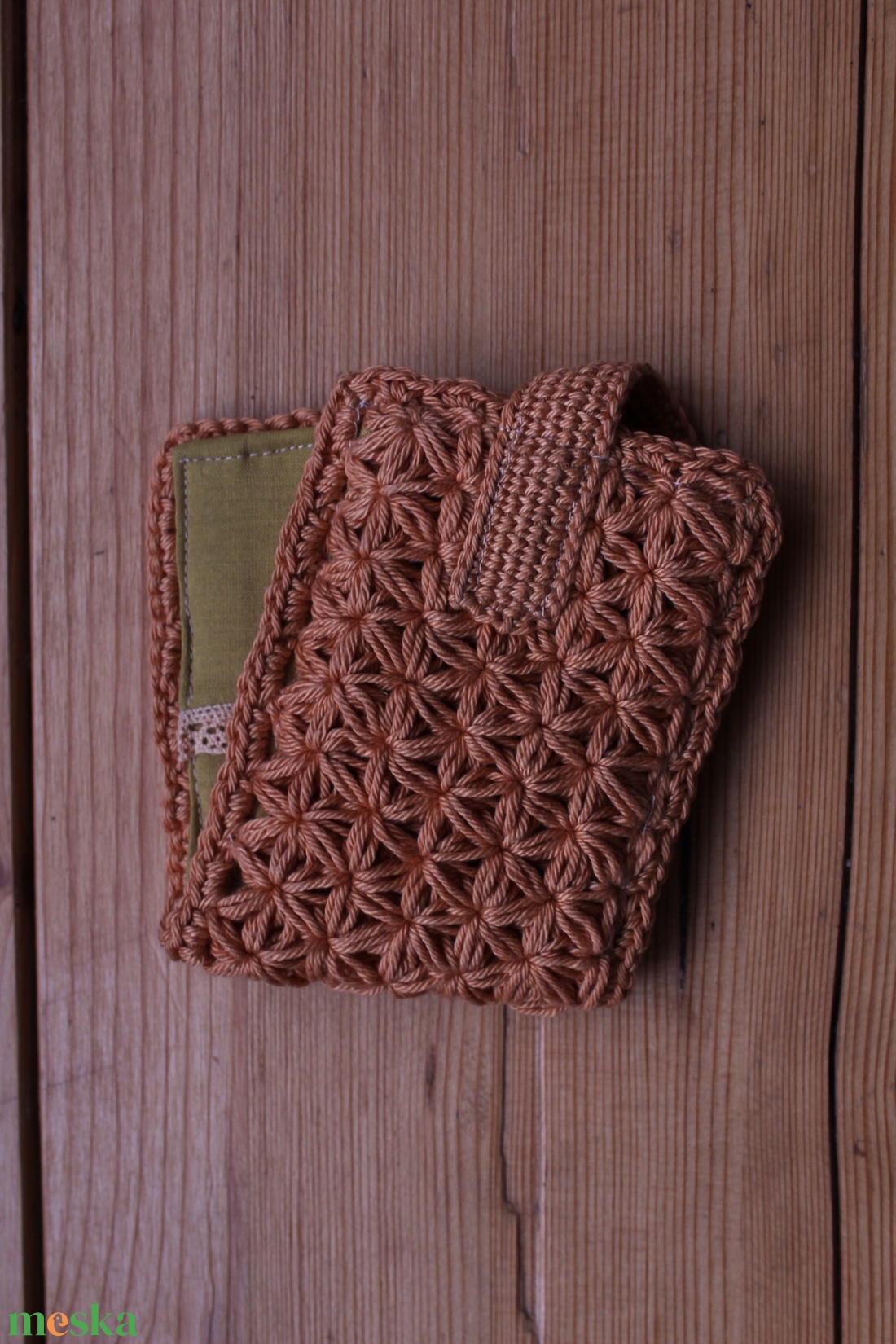 Horgolt (s varrott) irattartó #7 - táska & tok - pénztárca & más tok - kártyatartó & irattartó - Meska.hu