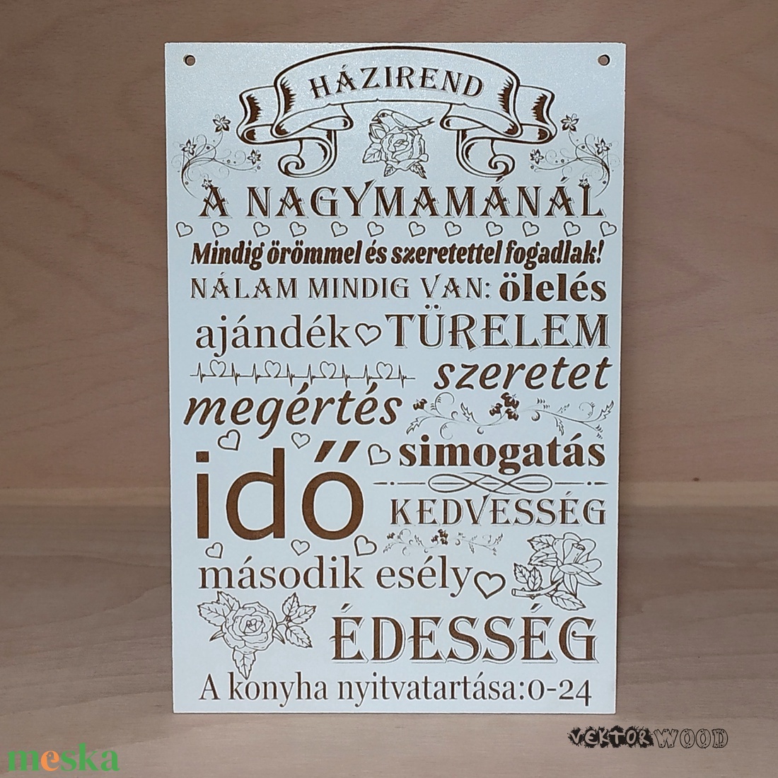 Házirend a nagymamánál tábla - otthon & életmód - dekoráció - kép & falikép - táblakép - Meska.hu Házirend a nagymamánál tábla - otthon & életmód - dekoráció - kép & falikép - táblakép - Meska.hu