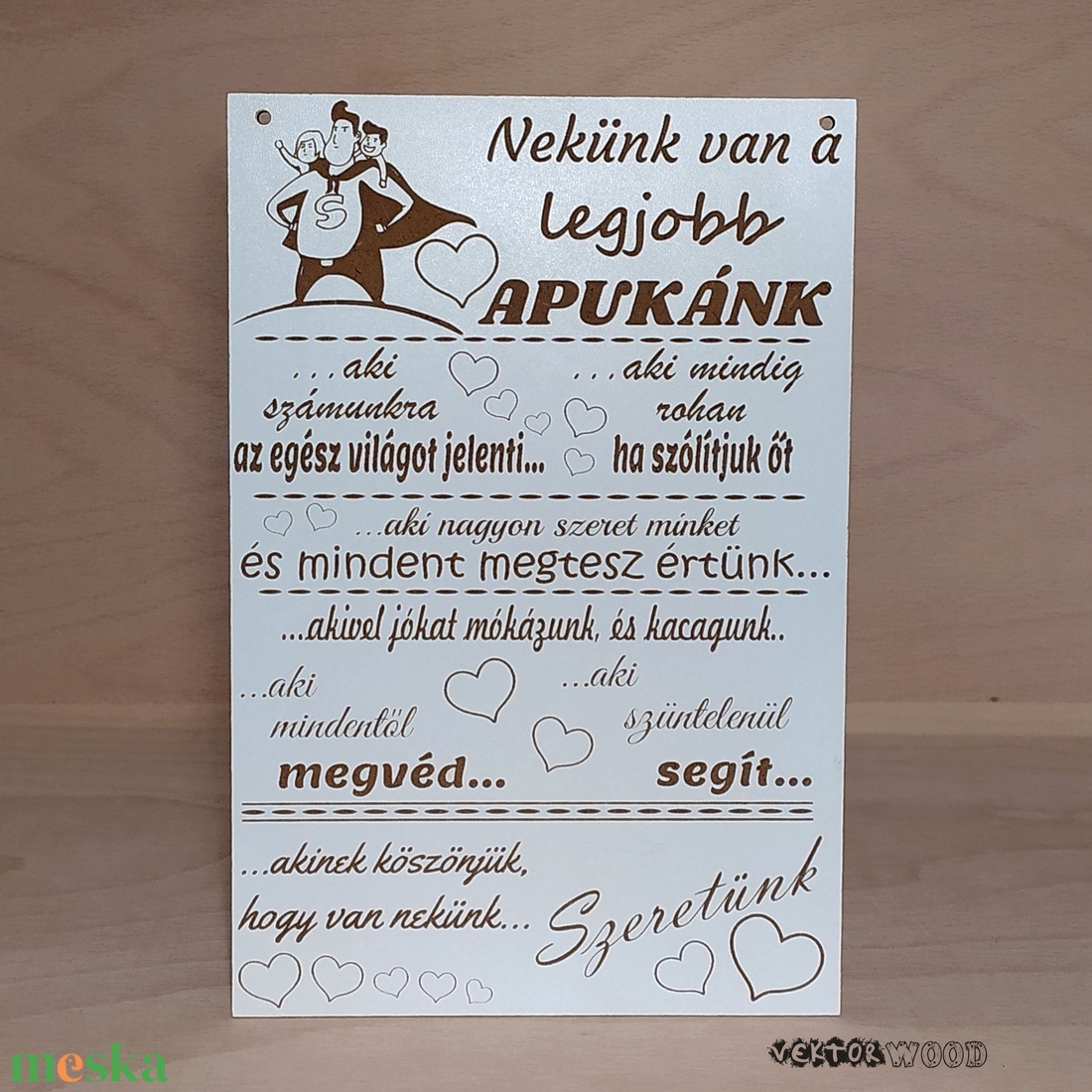 Nekünk van a legjobb apukánk tábla - otthon & életmód - dekoráció - kép & falikép - táblakép - Meska.hu Nekünk van a legjobb apukánk tábla - otthon & életmód - dekoráció - kép & falikép - táblakép - Meska.hu