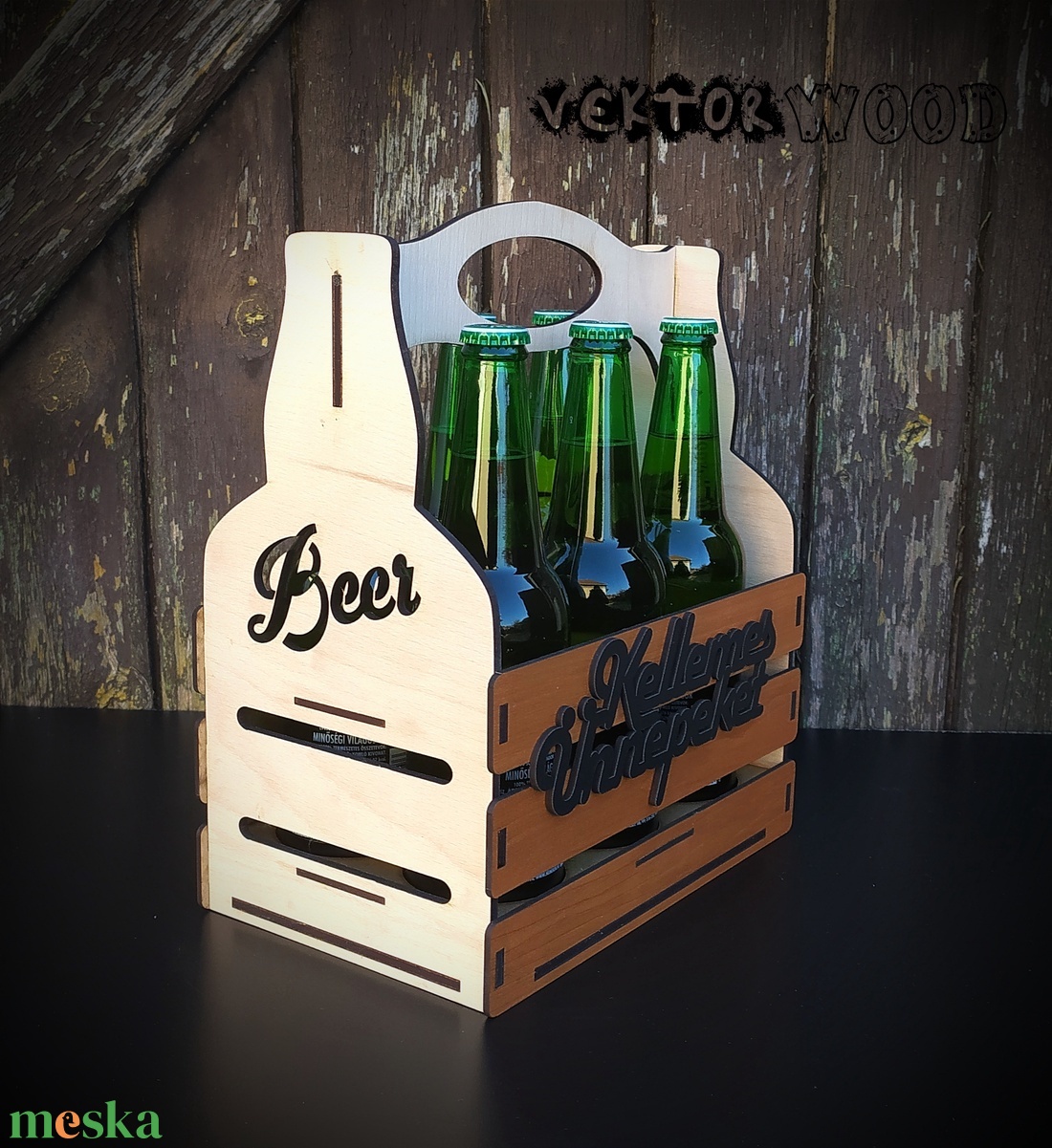 Fa sörösrekesz - szépségápolás - egészségmegőrzési kellékek - Meska.hu