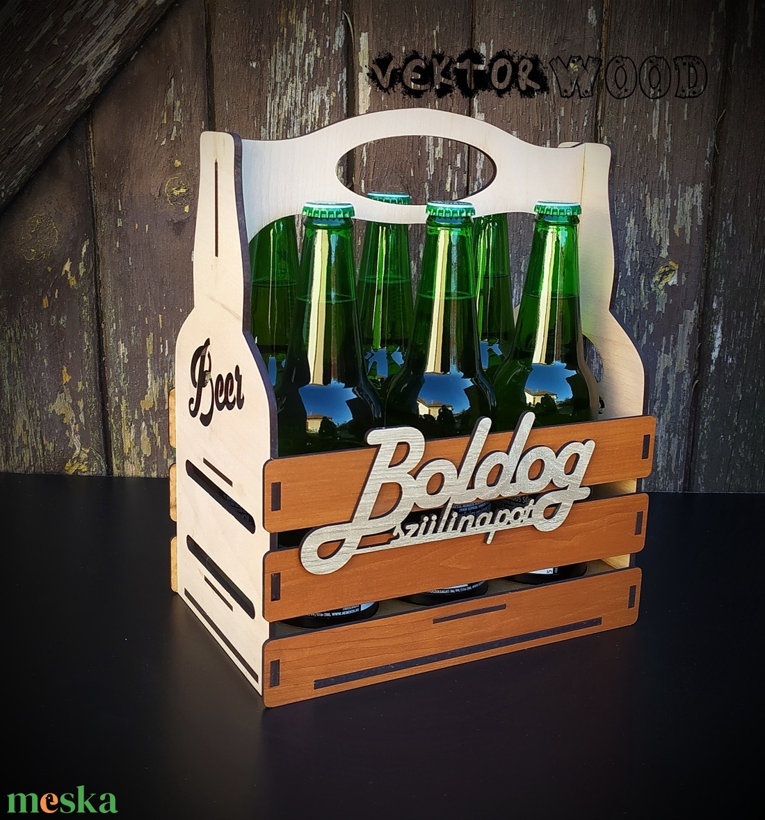 Fa sörösrekesz - szépségápolás - egészségmegőrzési kellékek - Meska.hu