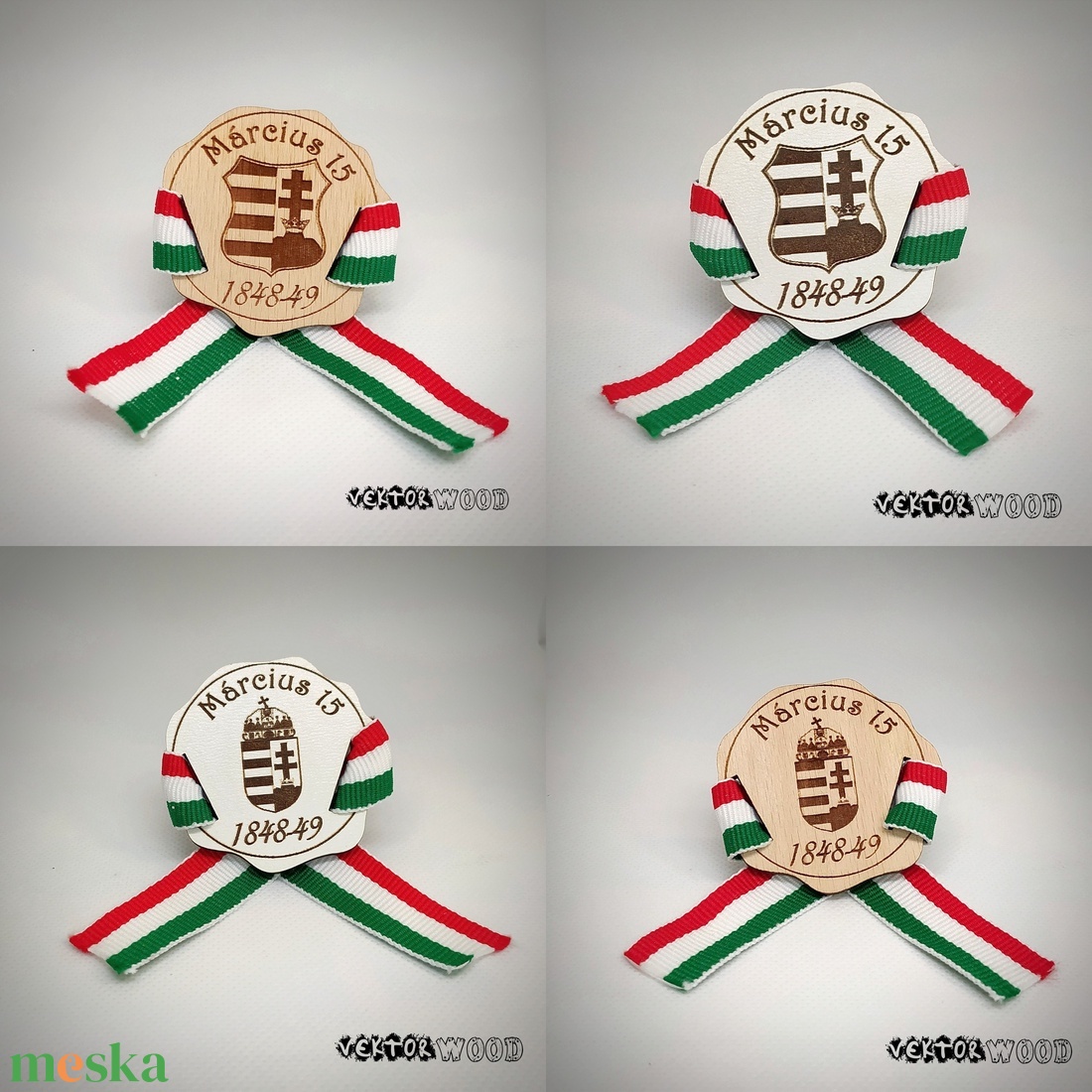 Kokárda - ékszer - kitűző és bross - kitűző - Meska.hu Kokárda - ékszer - kitűző és bross - kitűző - Meska.hu