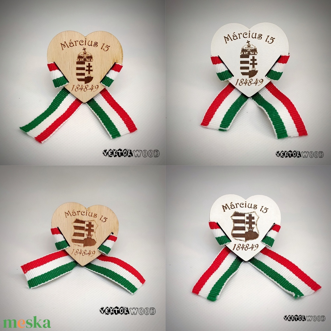 Kokárda - ékszer - kitűző és bross - kitűző - Meska.hu Kokárda - ékszer - kitűző és bross - kitűző - Meska.hu