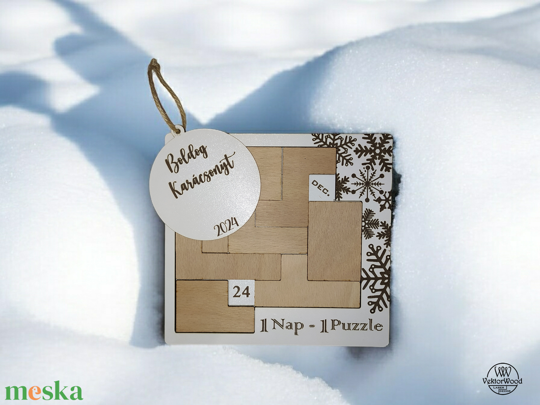1Nap-1Puzzle, Karácsonyi kiadás - játék & sport - készségfejlesztő és logikai játék - logikai játékok - Meska.hu 1Nap-1Puzzle, Karácsonyi kiadás - játék & sport - készségfejlesztő és logikai játék - logikai játékok - Meska.hu