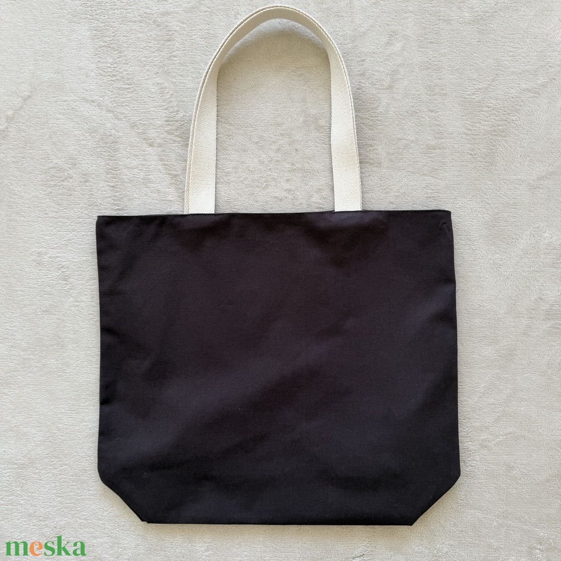 Bevásárlótáska, bélelt, nagy méretű - Kávé, kő mintás - táska & tok - bevásárlás & shopper táska - shopper, textiltáska, szatyor - Meska.hu