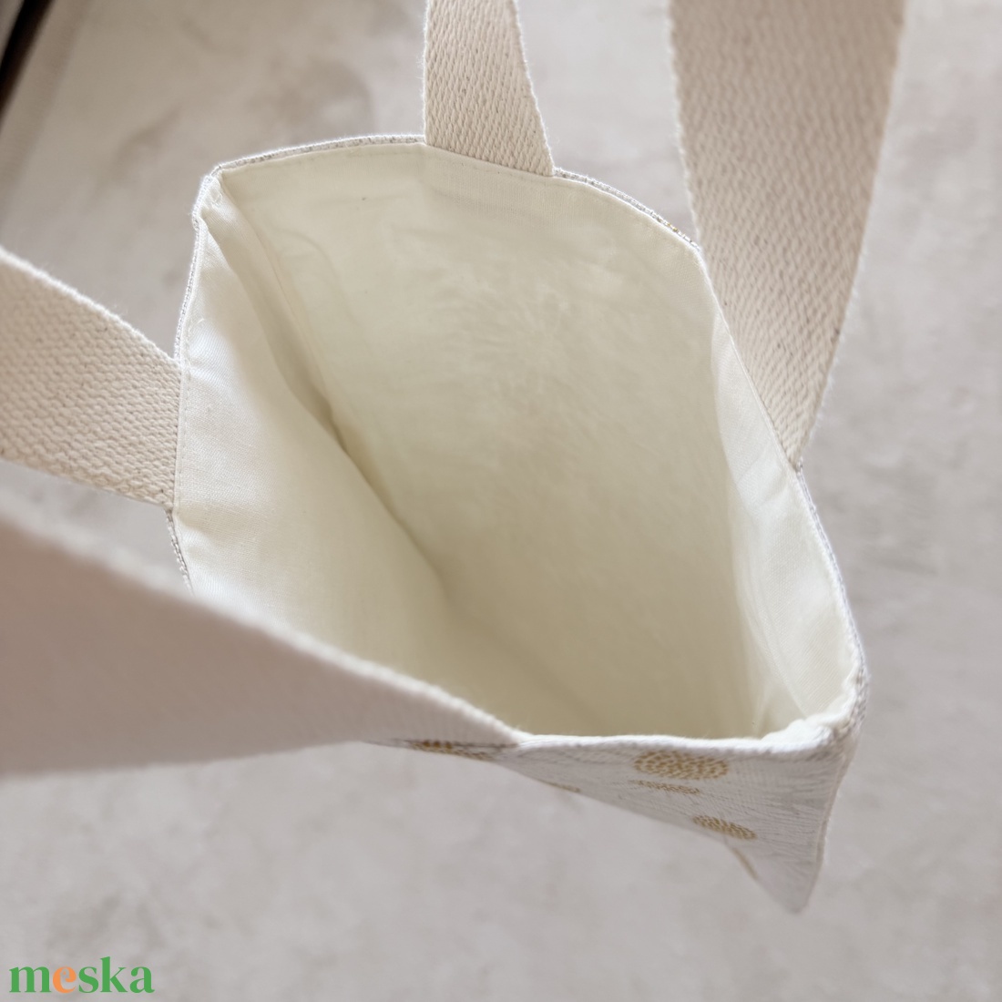 Gyerek bevásárlótáska - Margaréták - táska & tok - bevásárlás & shopper táska - shopper, textiltáska, szatyor - Meska.hu