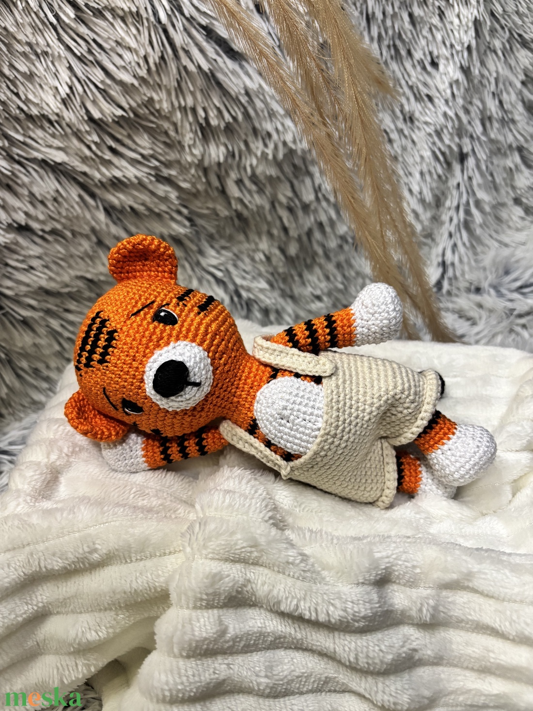 Horgolt tigris � - játék & sport - plüssállat & játékfigura - más figura - Meska.hu