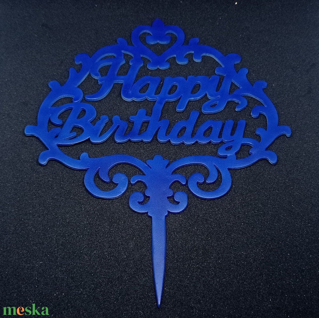 Happy Birthday - tortadísz - otthon & életmód - konyhafelszerelés, tálalás - sütés, főzés - sütidísz - Meska.hu