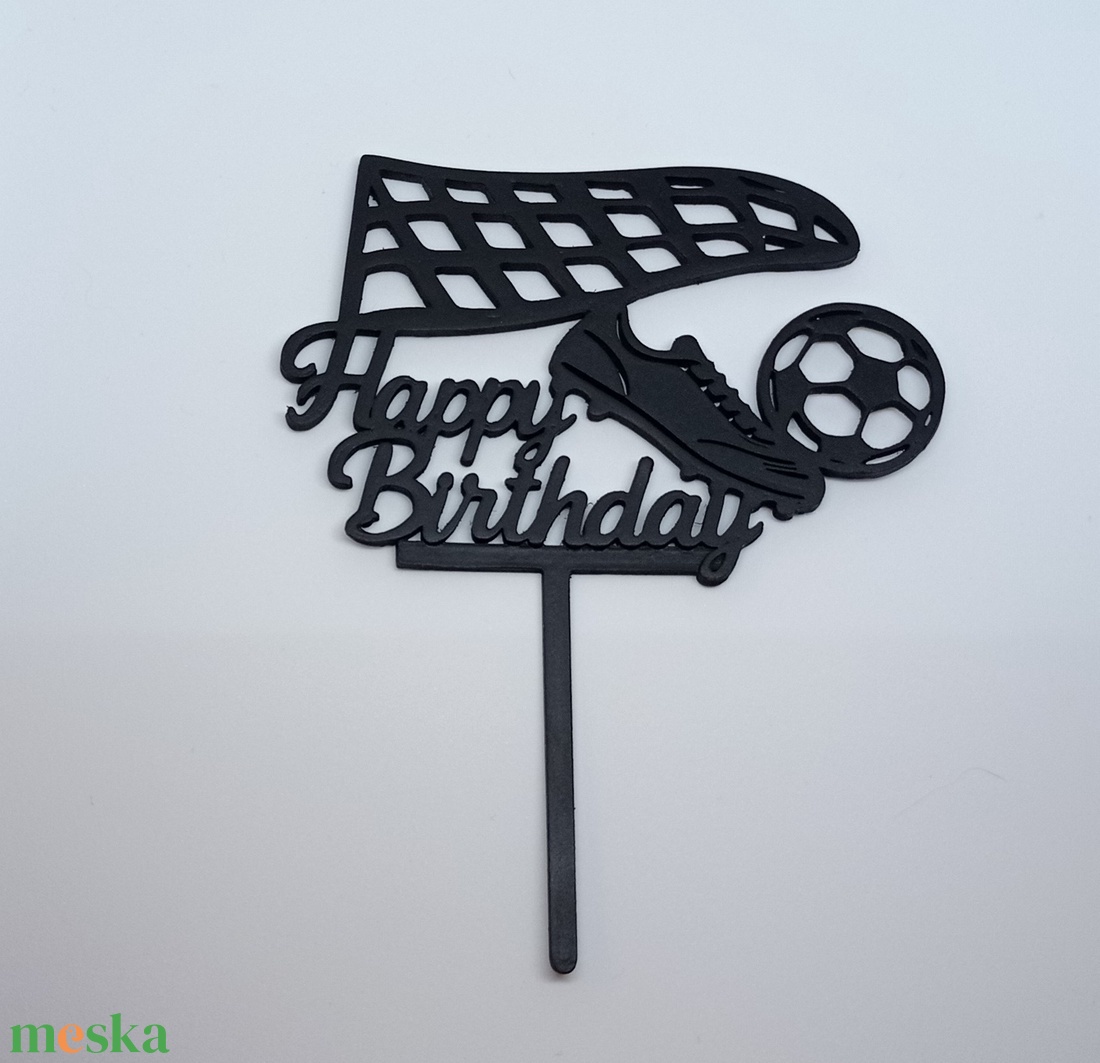 Happy Birthday - focis tortabeszúró - otthon & életmód - konyhafelszerelés, tálalás - sütés, főzés - sütidísz - Meska.hu