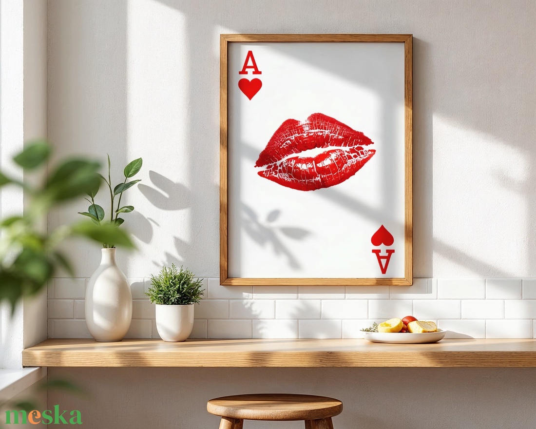 Kőr Ász Csók - Digitális Letöltés - otthon & életmód - dekoráció - kép & falikép - poszter - Meska.hu