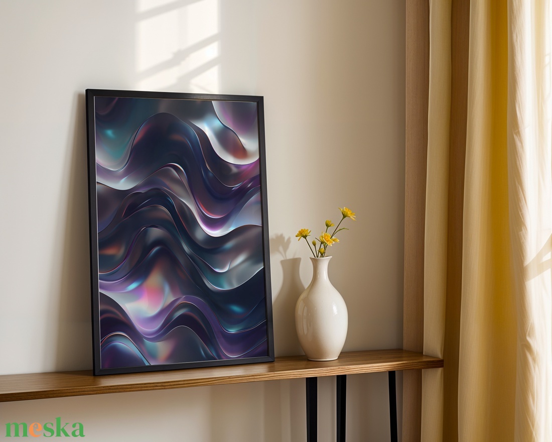 Folyékony Fém Hatású Absztrakt Poszter - Digitális Letöltés - otthon & életmód - dekoráció - kép & falikép - poszter - Meska.hu